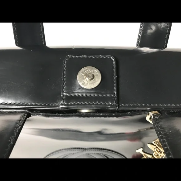 💠AUTH VINTAGE GUCCI PATENT SATCHEL💠